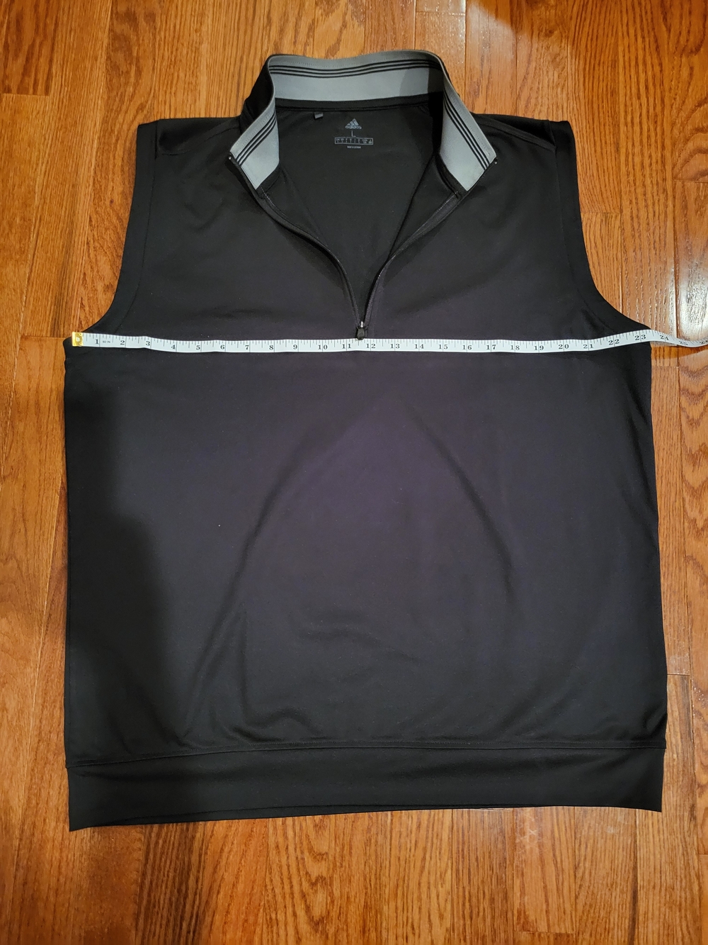 adidas Quarter-Zip Golf Vests (4) - White, Navy, Gray And Black - Lg - Picture 9 of 13